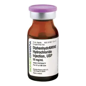 Diphenhydramine, 50mg 10ml.