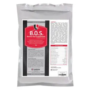 B.O.S. Bovine Oral Supplement 1.75 pounds.