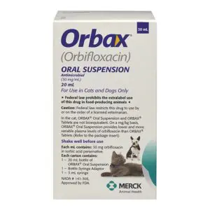 Orbax® Oral Suspension front.