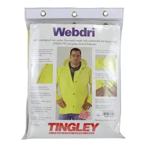 Webdri® Rain Jacket sizes small throught 3xl.