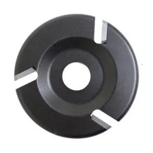 Carbide Disc (flat) , (4 in) , (3 slot) , (black) .