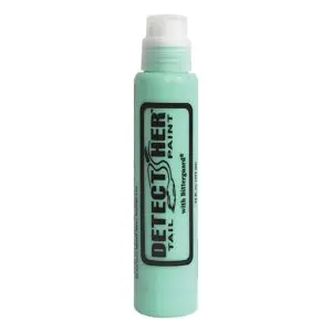 Detect-Her Tail Paint for Cattle (brush on) , (12 oz) , (mint green).