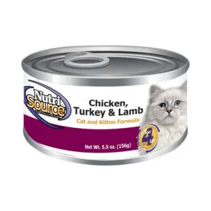 Cat & Kitten Chicken, Turkey & Lamb Canned Cat Food 5 oz , 12 ct.