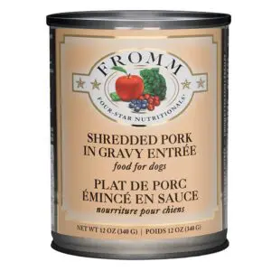 Four Star Nutritionals Shredded Pork In Gravy Entree Canned Dog Food