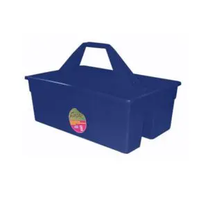 Tote-Max Grooming Box 11in x 17in x 11in size, sapphire blue color.
