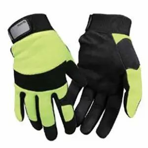 Hi Viz Synthetic Mechanic Gloves