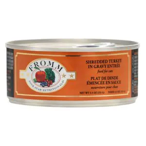Four Star Nutritionals Shredded Turkey in Gravey Entree Canned Cat Food