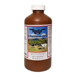D-Panthenol 25 percent Oral Solution for cattle