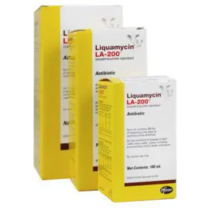 Liquamycin LA 200 for cattle and swine. 