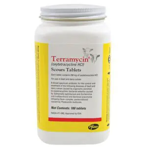 Terramycin Sour Tablets for Cattle 