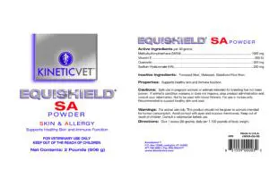 Equishield SA Powder label