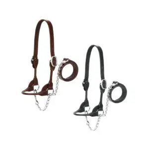 Dairy and beef show halter black and brown