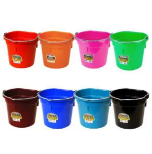 Duraflex plastic flatback bucket all sizes and colors