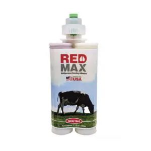 Red Max Block Adhesive Front of bottle