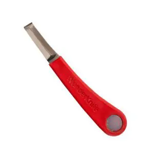 Double Wide Hoof Knife with Plastic Handle