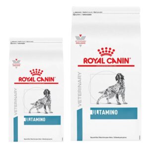 Ultamino Adult Dry Dog Food 8.8lb and 19.8 lb size bags.